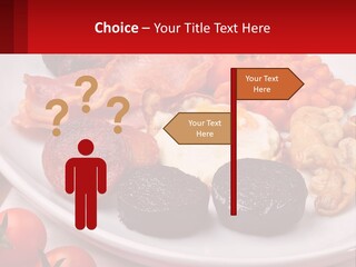 Eat Bacon Sausage PowerPoint Template