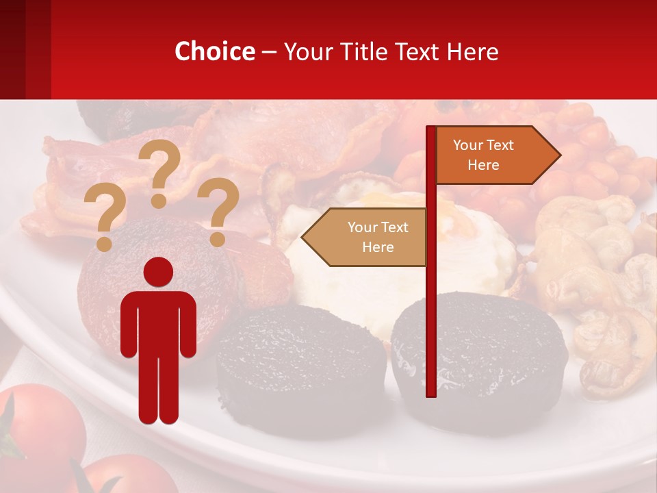 Eat Bacon Sausage PowerPoint Template
