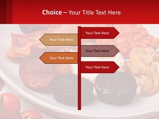 Eat Bacon Sausage PowerPoint Template
