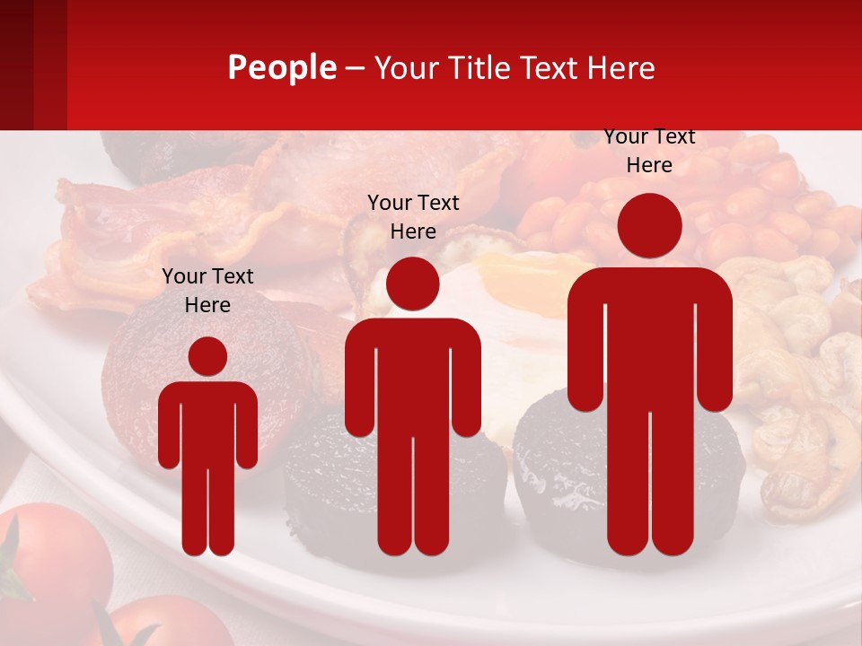 Eat Bacon Sausage PowerPoint Template