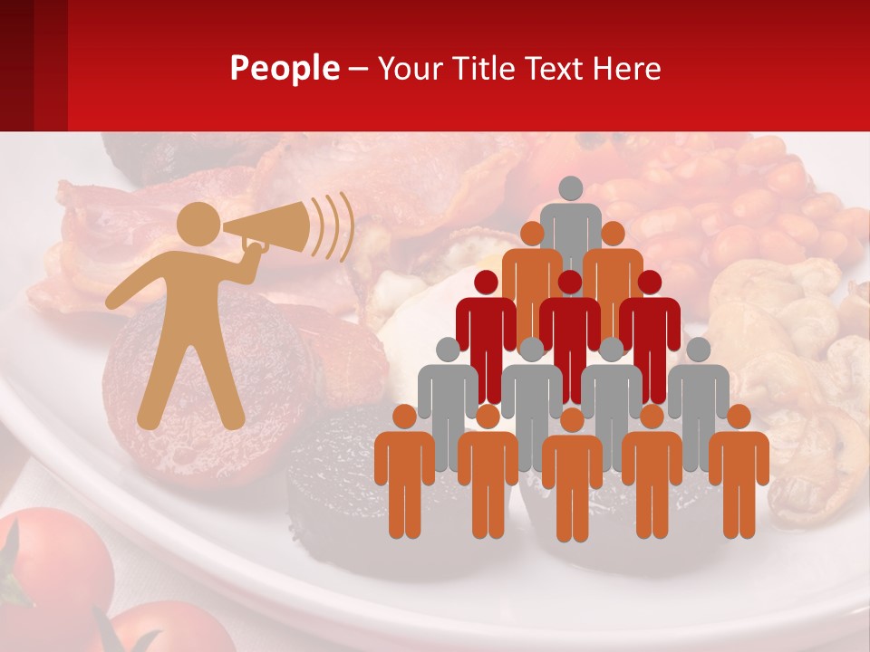 Eat Bacon Sausage PowerPoint Template