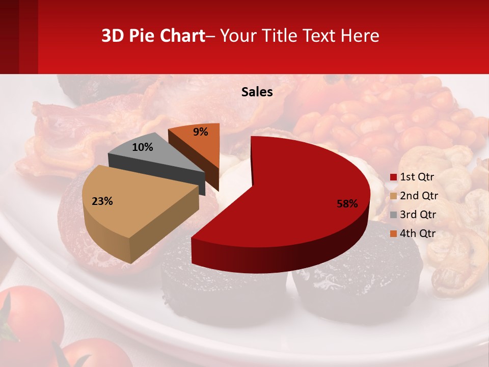 Eat Bacon Sausage PowerPoint Template