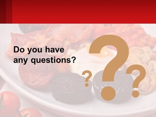 Eat Bacon Sausage PowerPoint Template