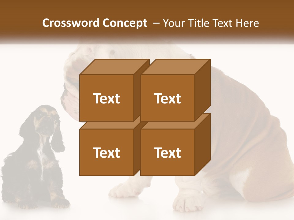 Face English Puppy PowerPoint Template