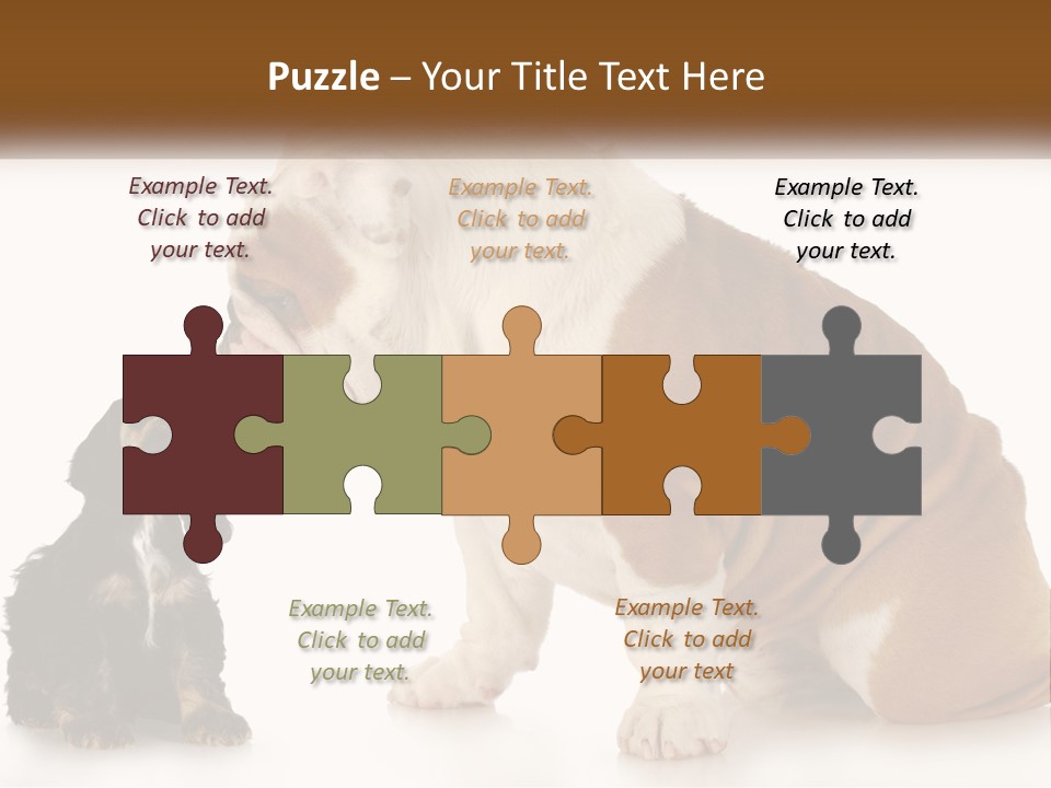 Face English Puppy PowerPoint Template