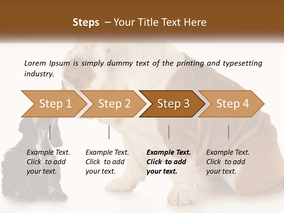 Face English Puppy PowerPoint Template
