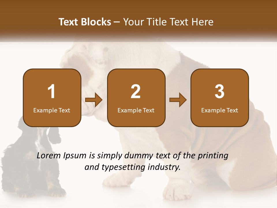 Face English Puppy PowerPoint Template