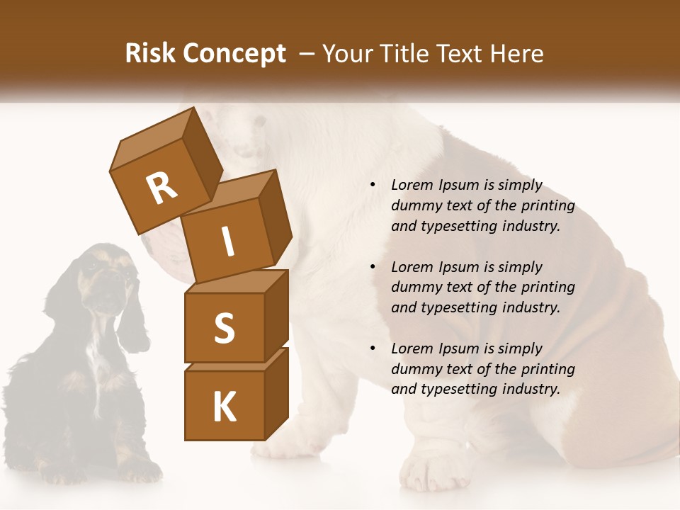 Face English Puppy PowerPoint Template