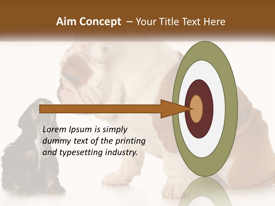 Face English Puppy PowerPoint Template