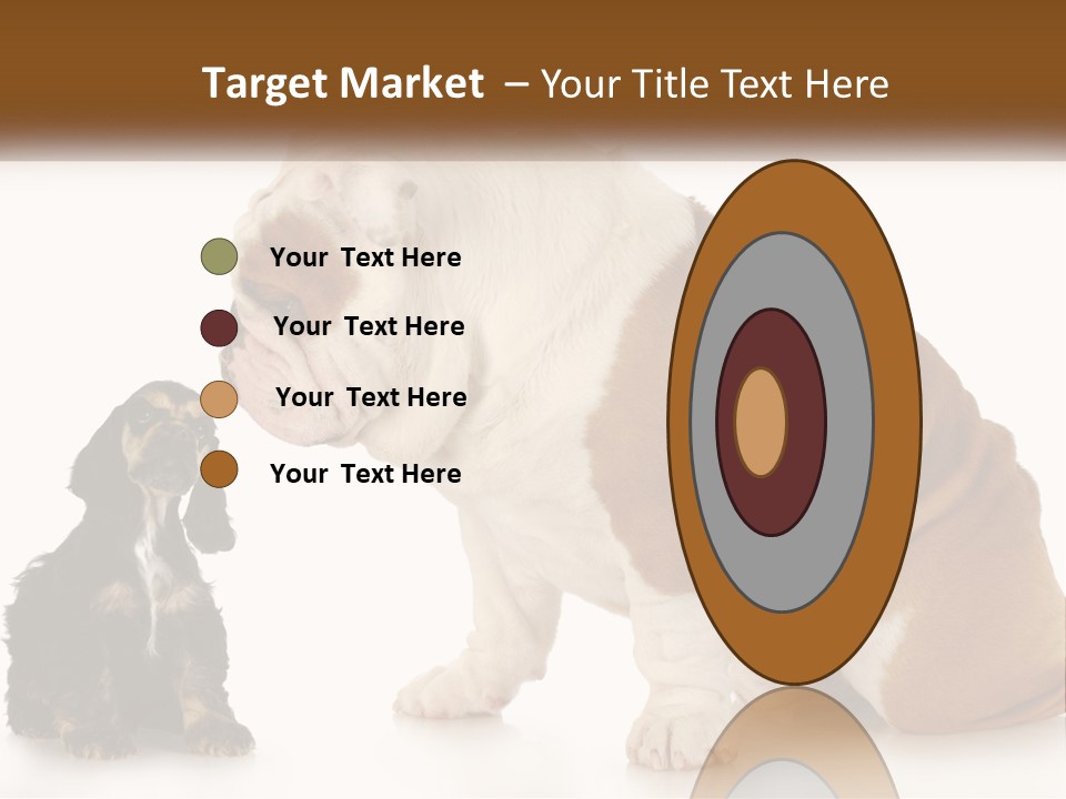 Face English Puppy PowerPoint Template
