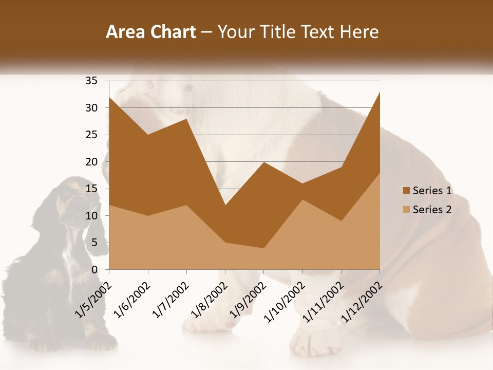 Face English Puppy PowerPoint Template