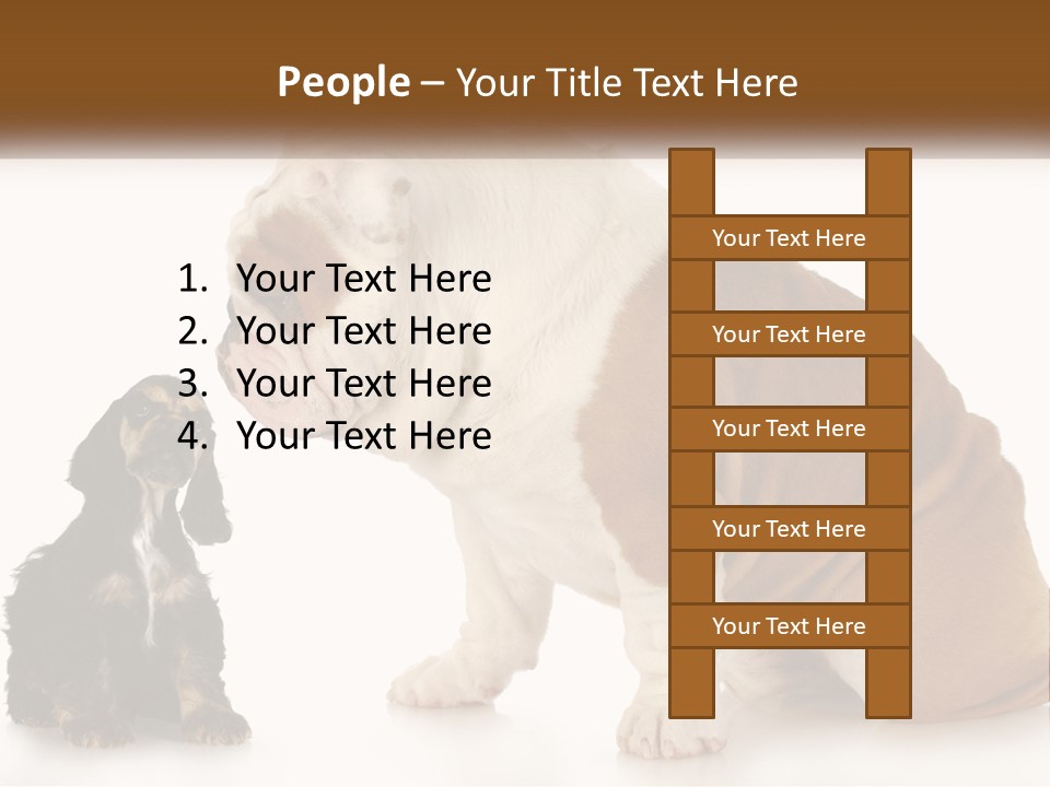Face English Puppy PowerPoint Template