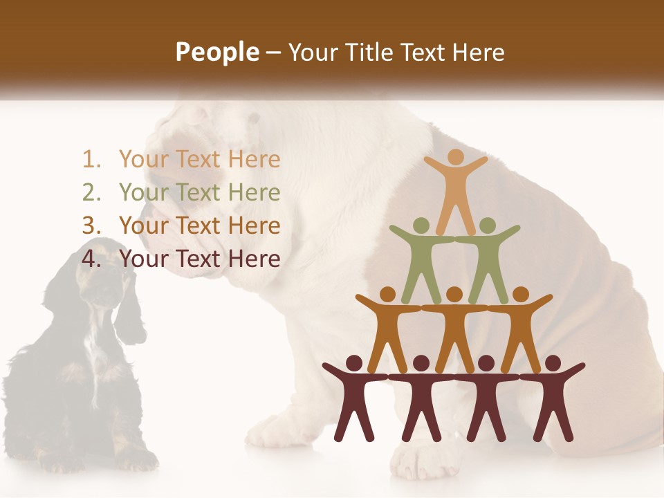 Face English Puppy PowerPoint Template