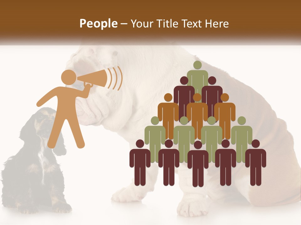 Face English Puppy PowerPoint Template