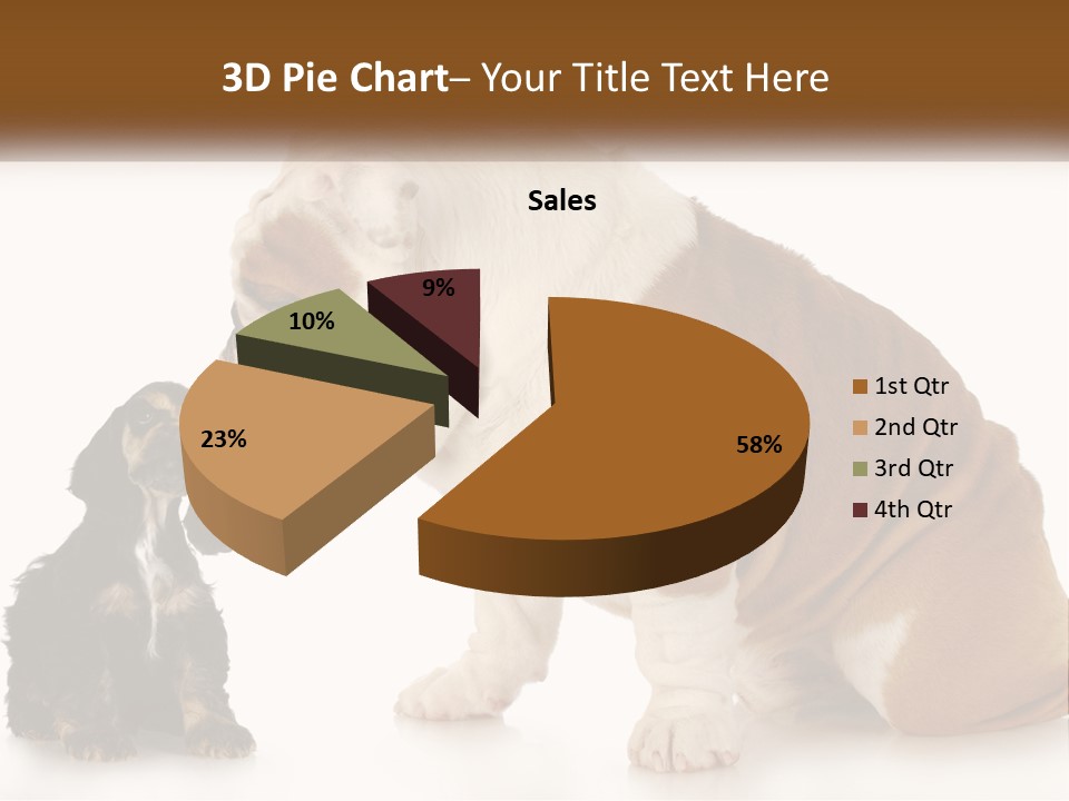 Face English Puppy PowerPoint Template