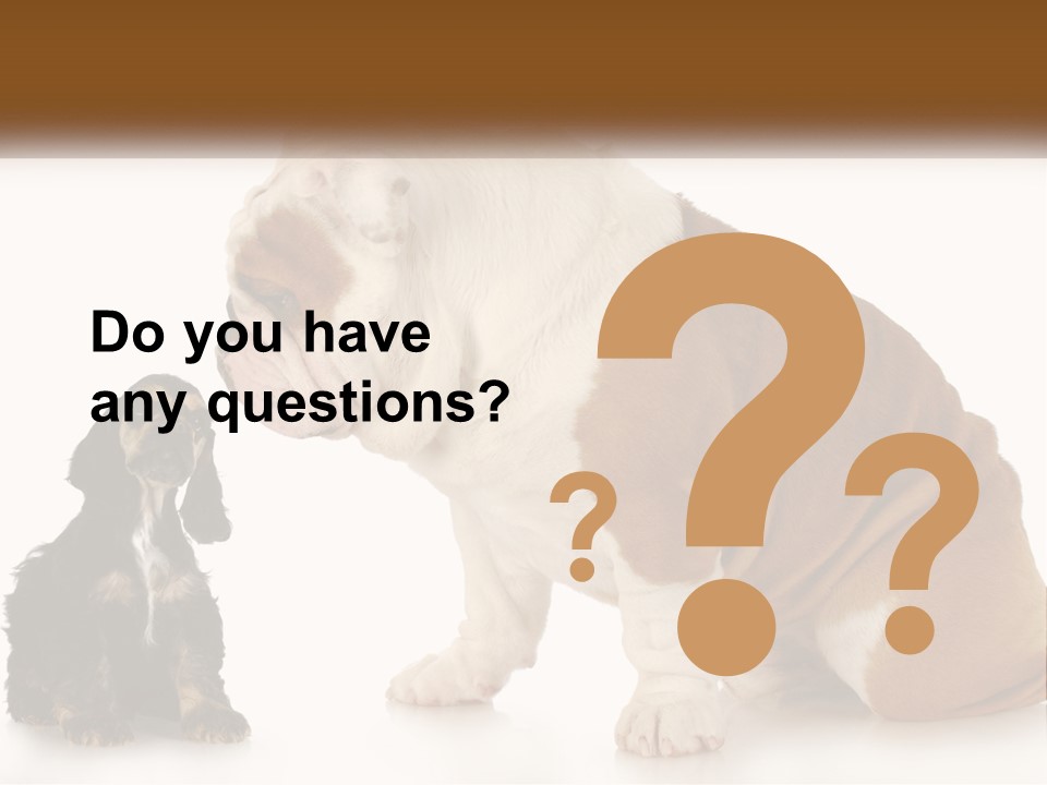 Face English Puppy PowerPoint Template