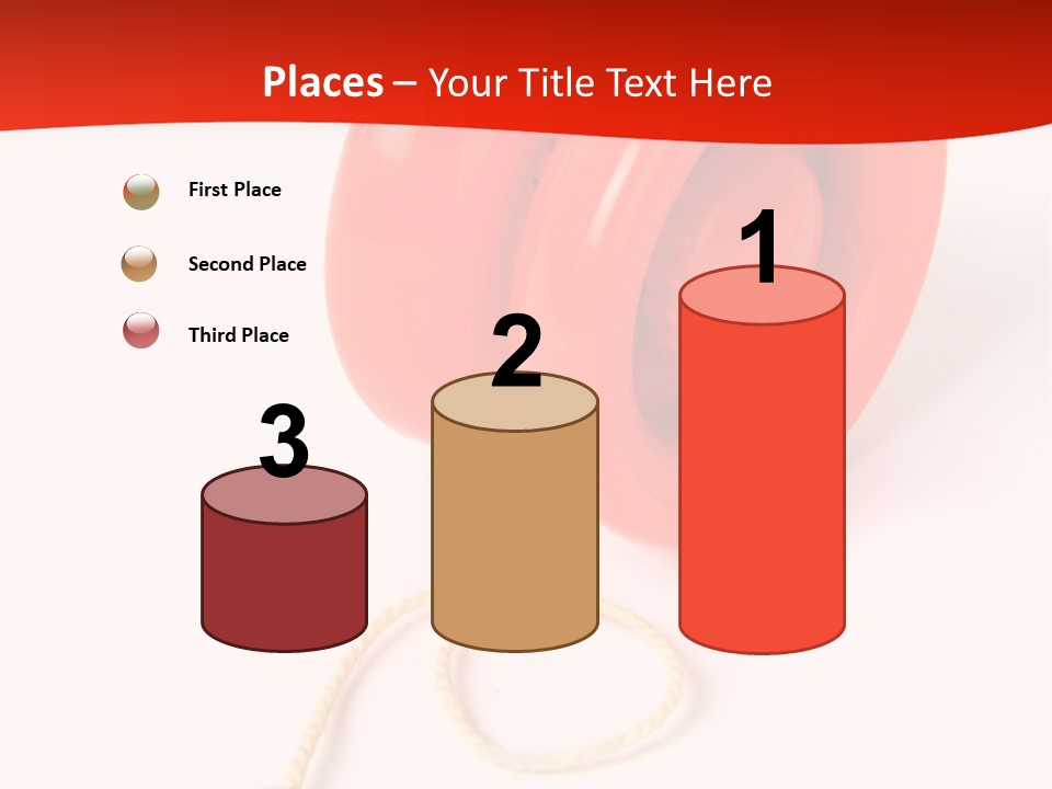 Windup Cutout Spool PowerPoint Template