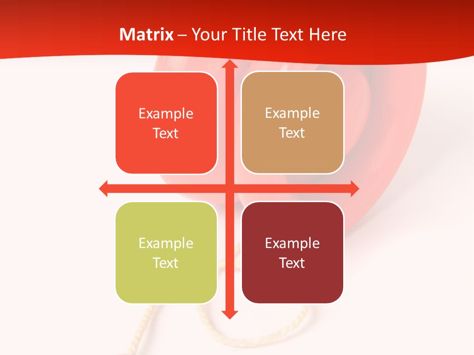 Windup Cutout Spool PowerPoint Template