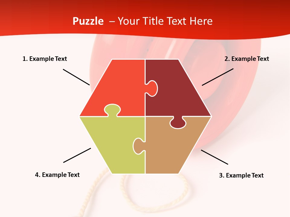 Windup Cutout Spool PowerPoint Template