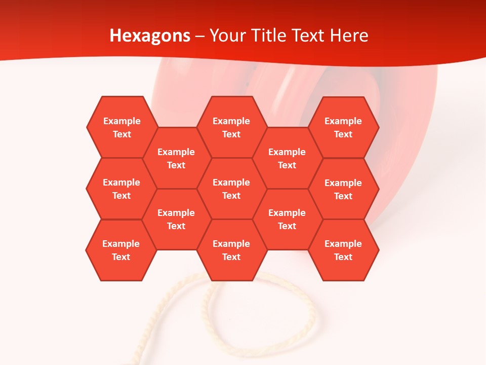 Windup Cutout Spool PowerPoint Template