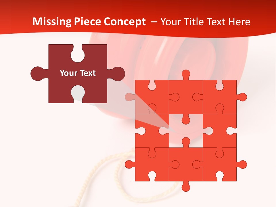 Windup Cutout Spool PowerPoint Template