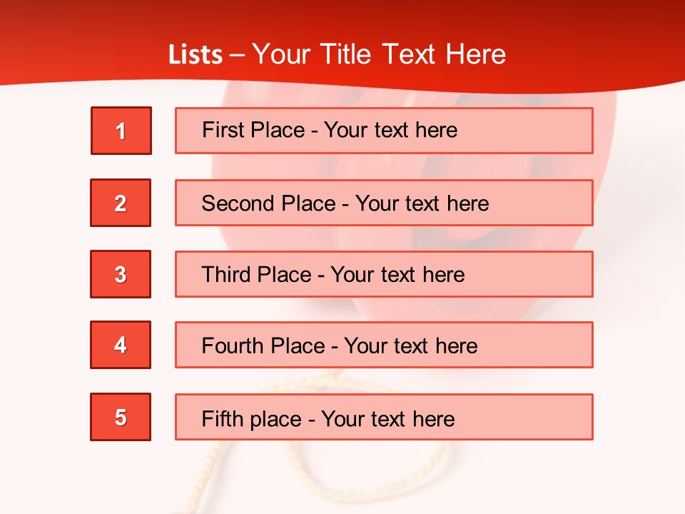 Windup Cutout Spool PowerPoint Template