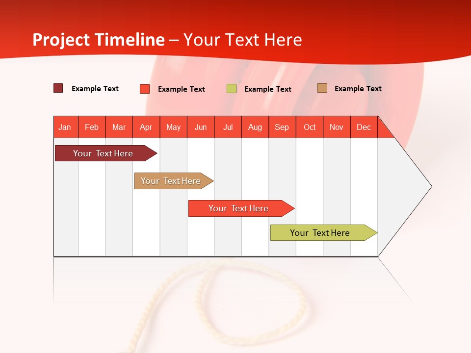 Windup Cutout Spool PowerPoint Template