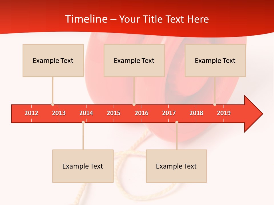 Windup Cutout Spool PowerPoint Template