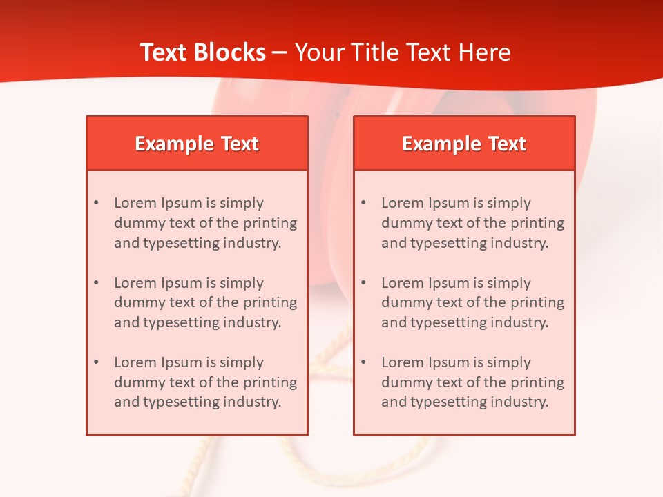 Windup Cutout Spool PowerPoint Template