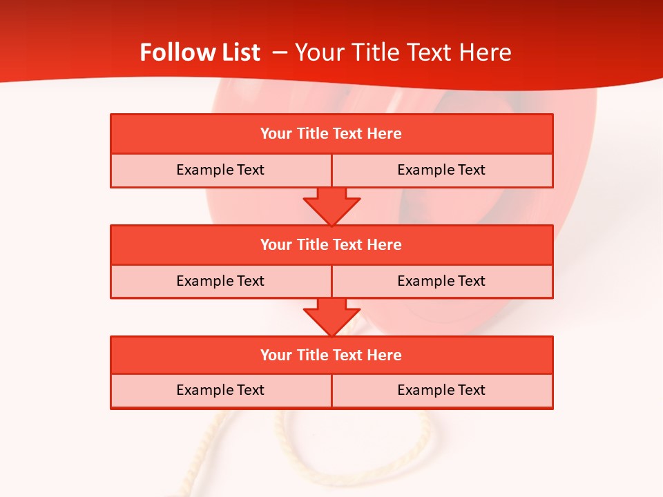 Windup Cutout Spool PowerPoint Template