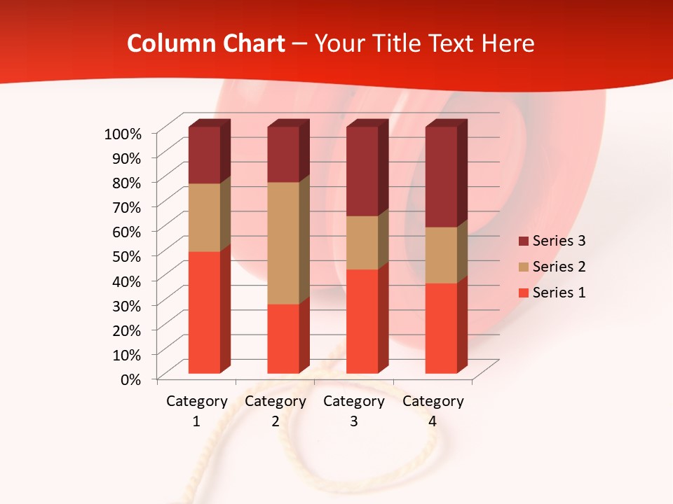 Windup Cutout Spool PowerPoint Template