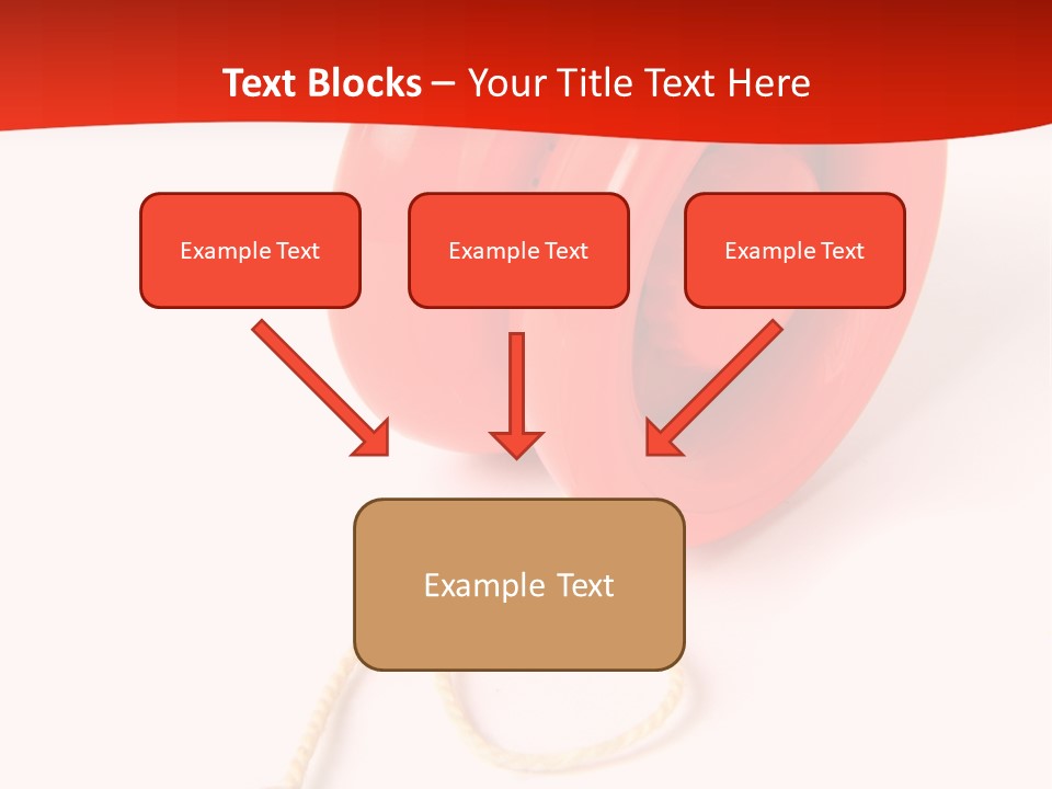 Windup Cutout Spool PowerPoint Template