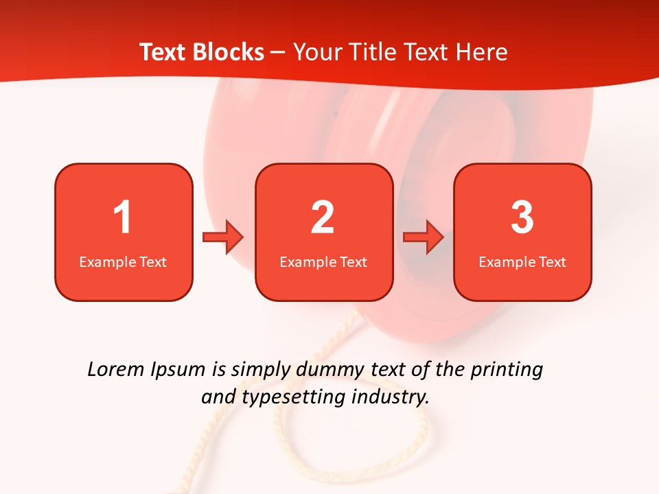 Windup Cutout Spool PowerPoint Template