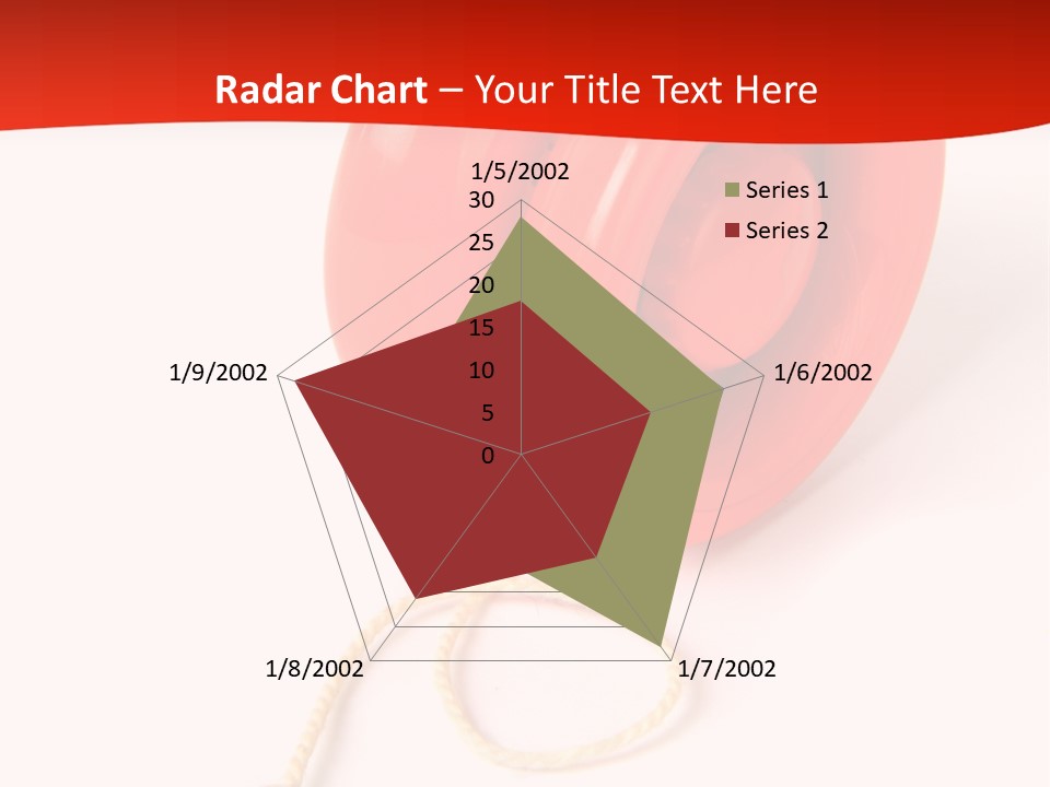 Windup Cutout Spool PowerPoint Template