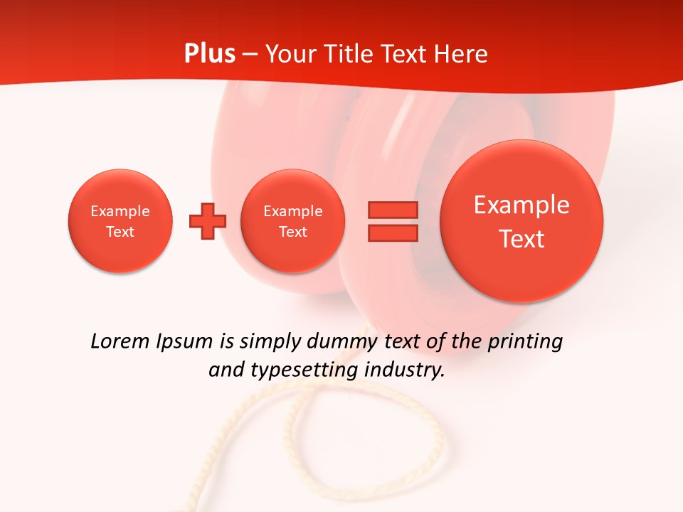Windup Cutout Spool PowerPoint Template