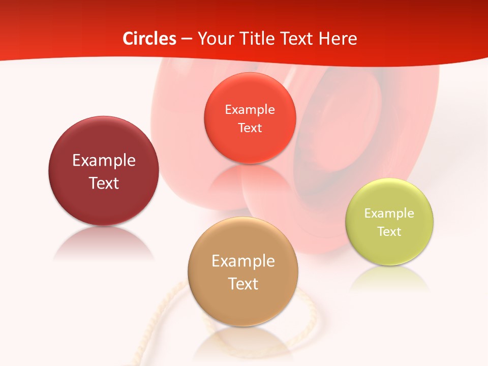 Windup Cutout Spool PowerPoint Template