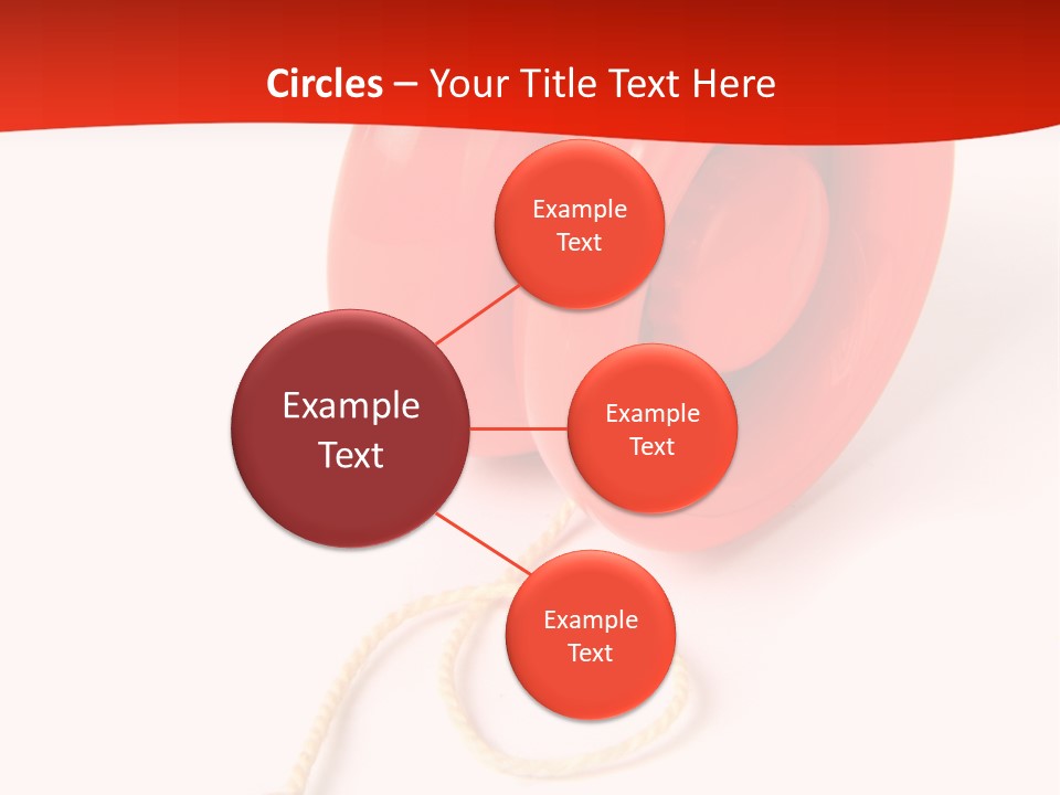 Windup Cutout Spool PowerPoint Template