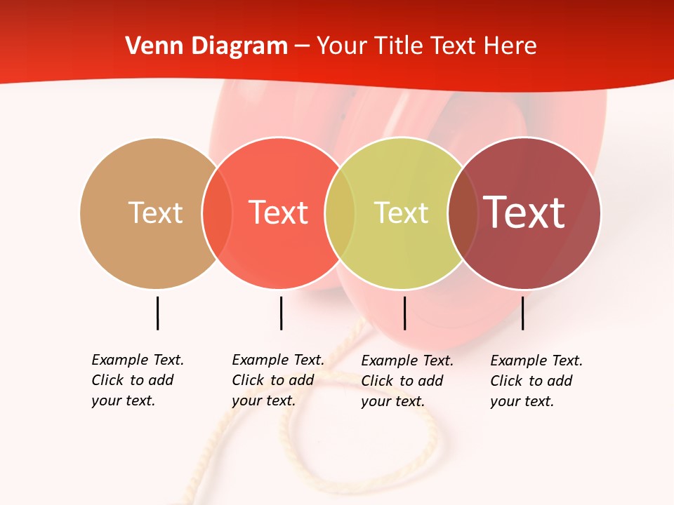 Windup Cutout Spool PowerPoint Template