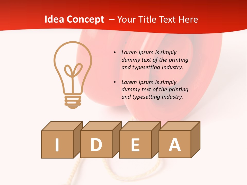 Windup Cutout Spool PowerPoint Template