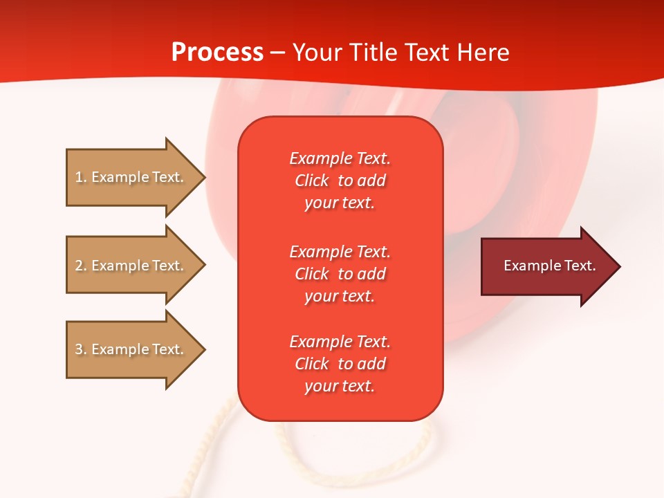 Windup Cutout Spool PowerPoint Template