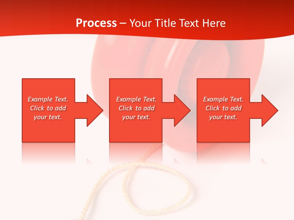 Windup Cutout Spool PowerPoint Template