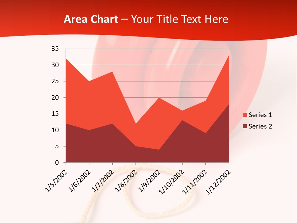 Windup Cutout Spool PowerPoint Template