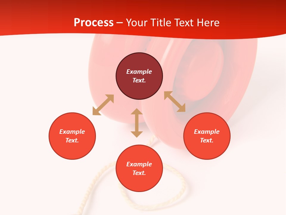 Windup Cutout Spool PowerPoint Template