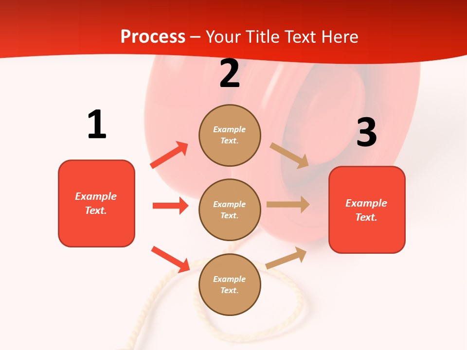 Windup Cutout Spool PowerPoint Template