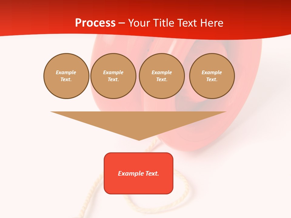 Windup Cutout Spool PowerPoint Template