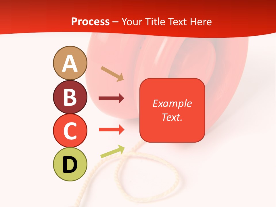 Windup Cutout Spool PowerPoint Template