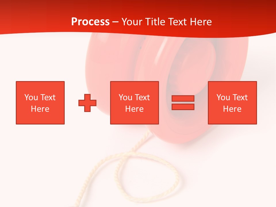 Windup Cutout Spool PowerPoint Template