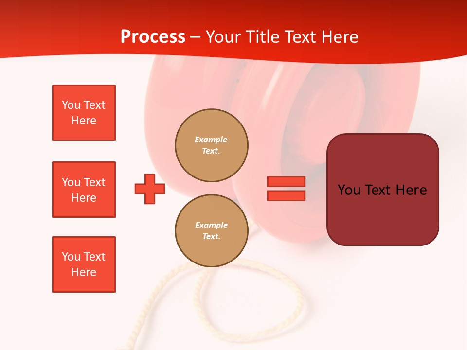 Windup Cutout Spool PowerPoint Template