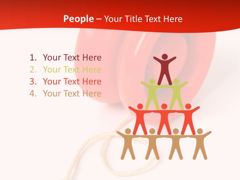 Windup Cutout Spool PowerPoint Template