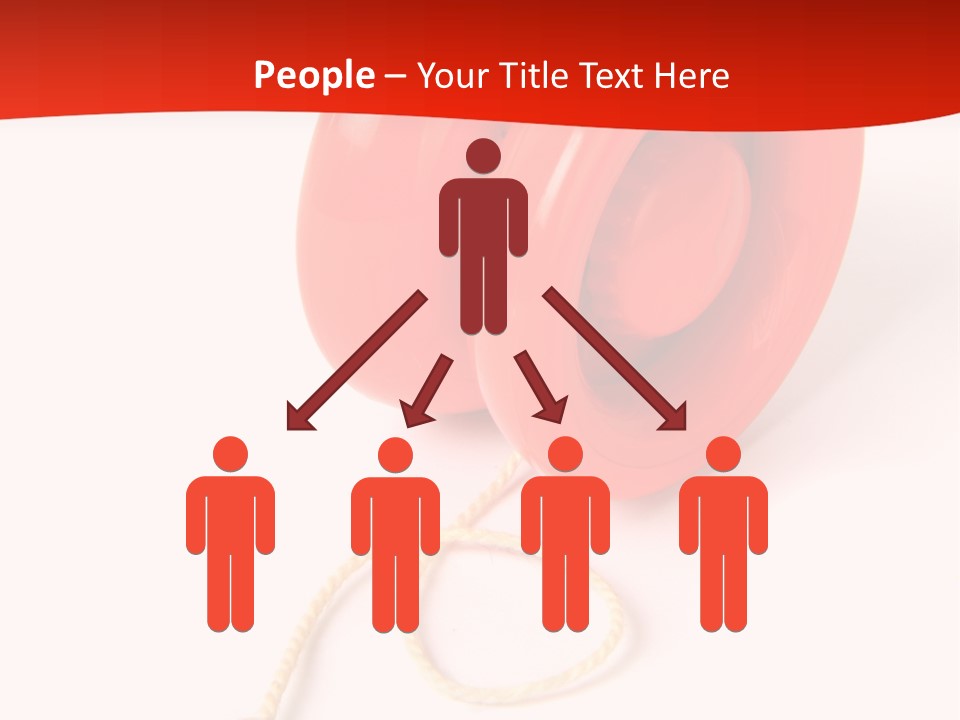 Windup Cutout Spool PowerPoint Template